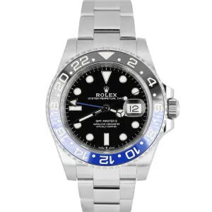 Rolex GMT-Master II Ceramic BATMAN OYSTER BRACELET Black 40mm 126710 BLNR Watch