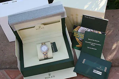 ROLEX LADIES 26mm DATEJUST 18K WHITE GOLD 1.5ct DIAMOND BEZEL LUGS ROMAN DIAL