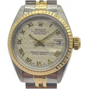 Rolex Oyster Perpetual 6917 26mm Half Gold Automatic Watch