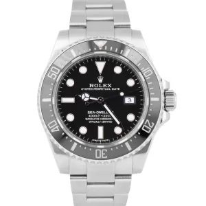 Rolex Sea-Dweller 4000 SD4K Black Ceramic Stainless Steel 116600 40mm Date Watch