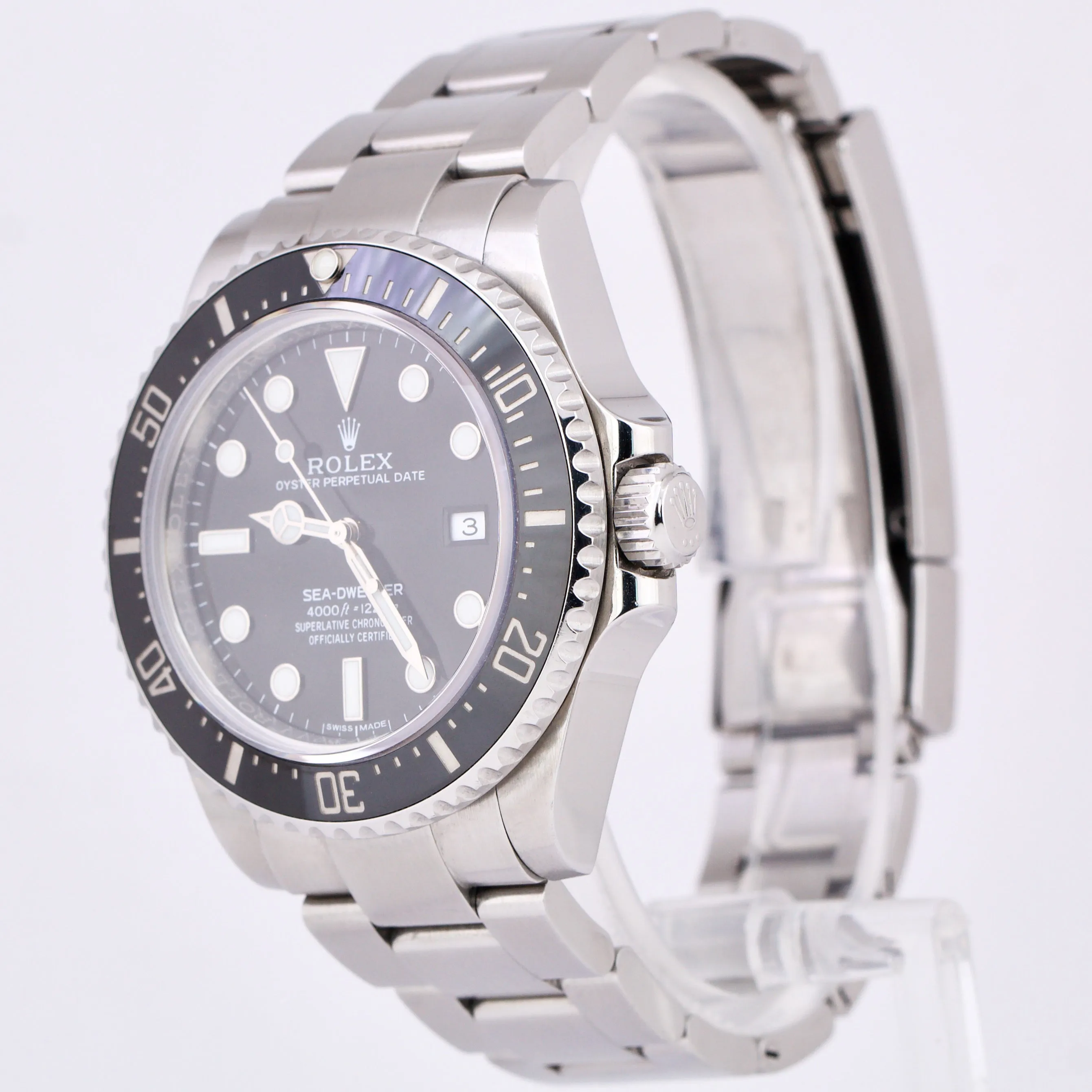 Rolex Sea-Dweller 4000 SD4K Black Ceramic Stainless Steel 116600 40mm Date Watch