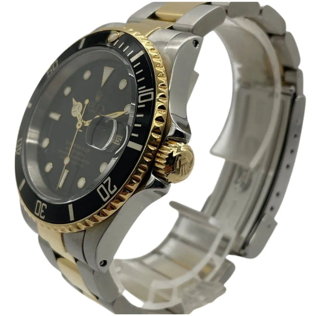 Rolex Submariner 16613 Half Gold 40mm Automatic Watch