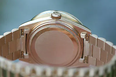 ROLEX WATCH 18038 PRESIDENT 36mm MENS FULL SIZE OVERSIZED 6ct. DIAMOND BEZEL