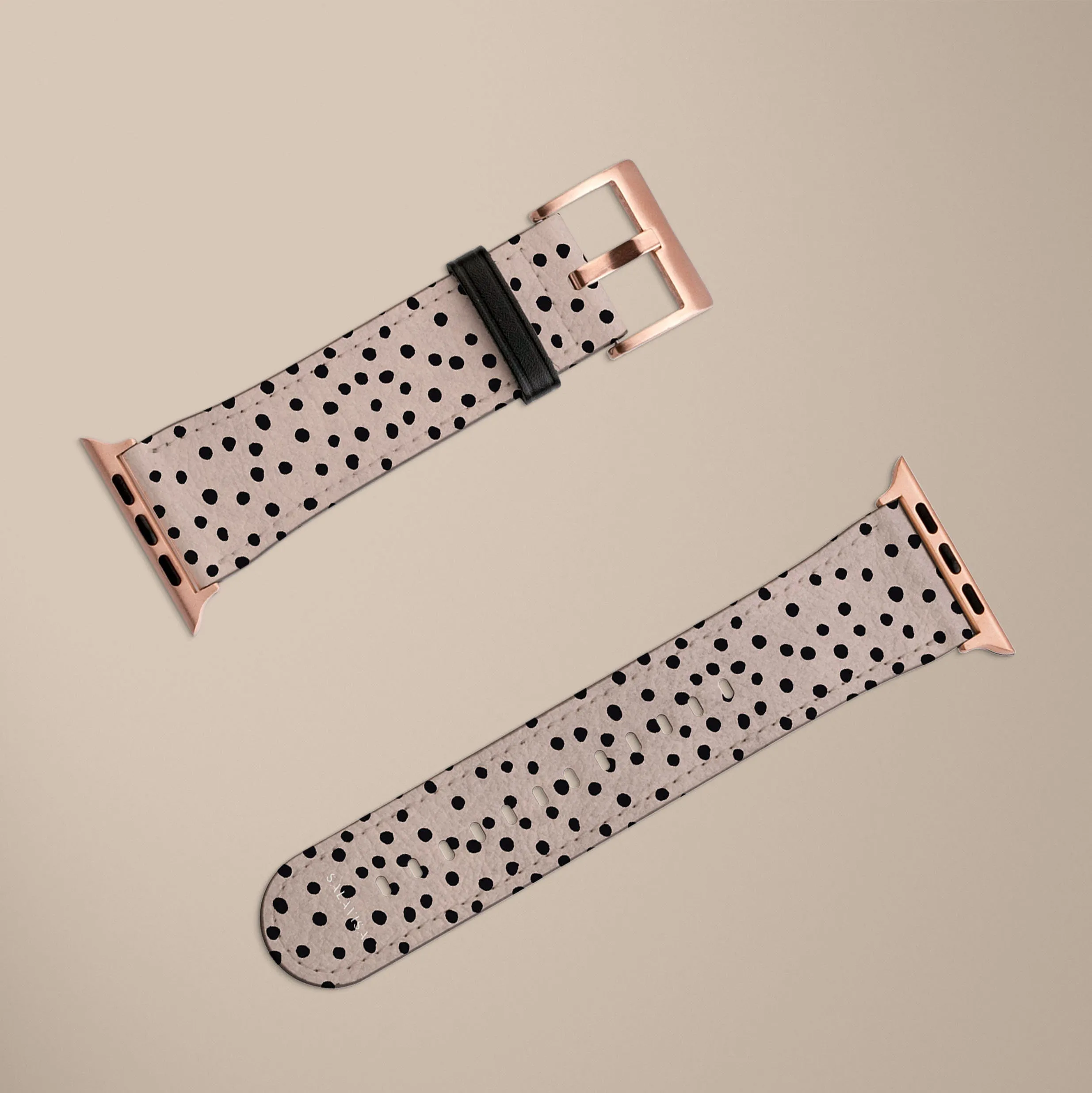 Rose Polka Dots Watch Strap