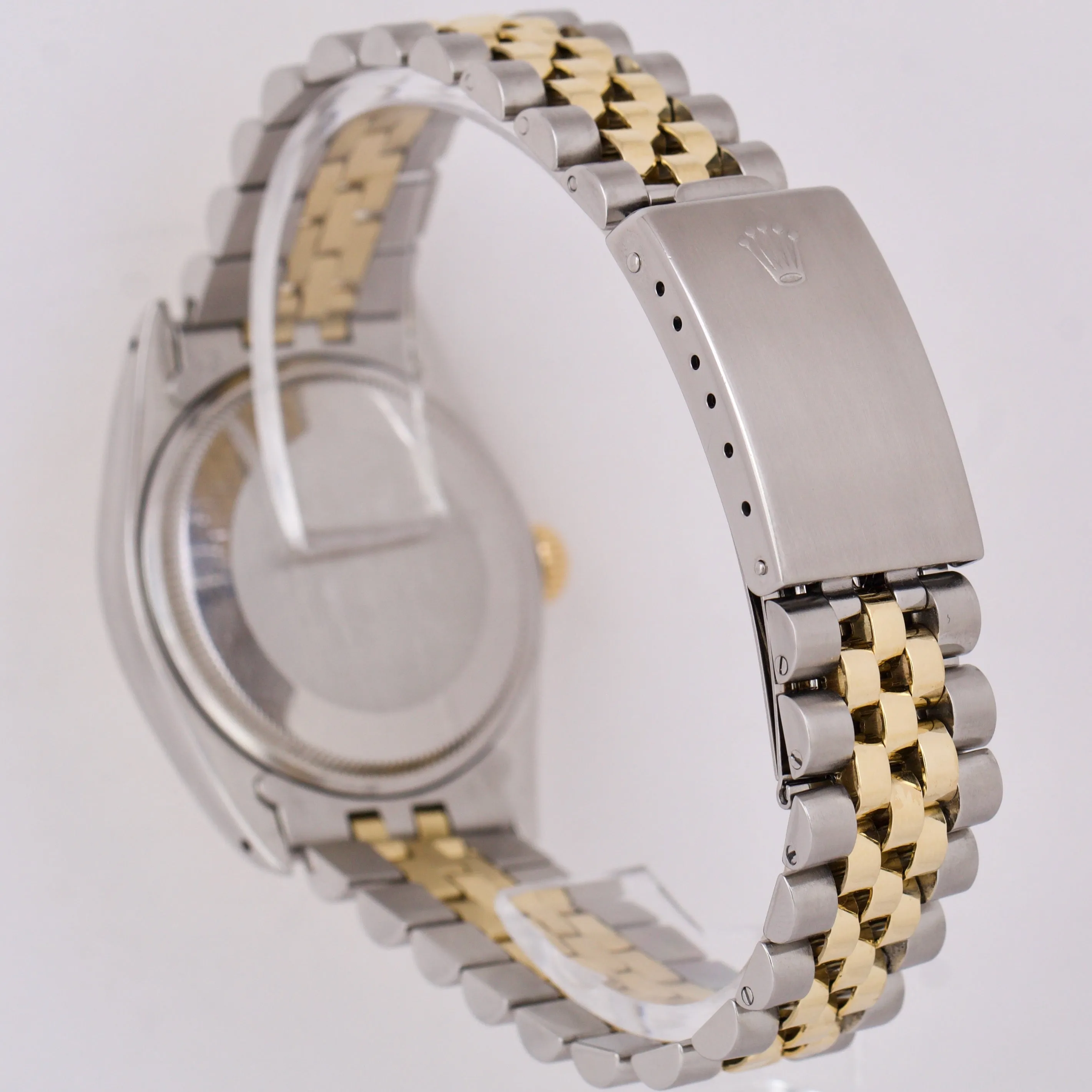 RSC Rolex Oyster Perpetual Date CHAMPAGNE Two-Tone Gold Steel JUBILEE 34mm 1505