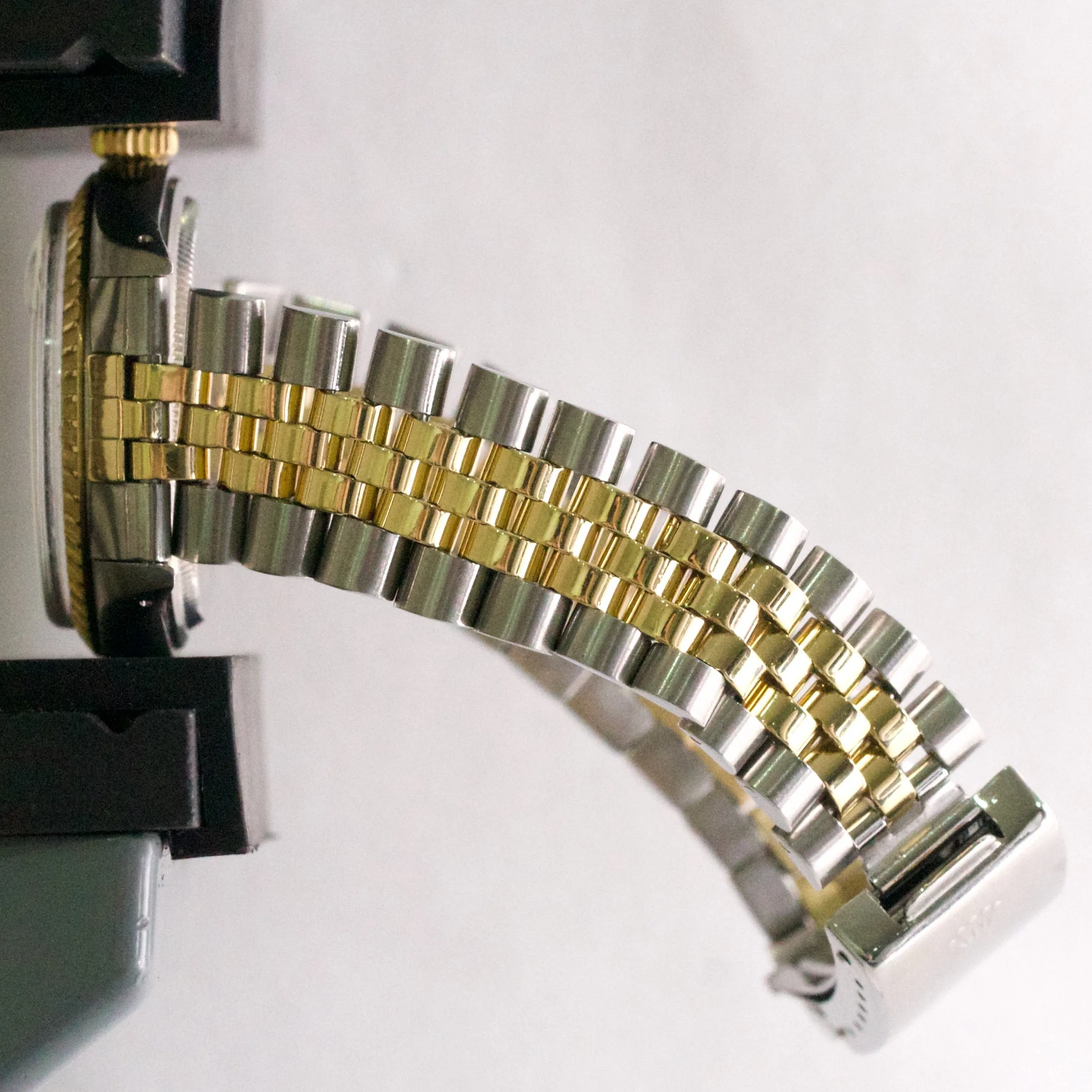 RSC Rolex Oyster Perpetual Date CHAMPAGNE Two-Tone Gold Steel JUBILEE 34mm 1505