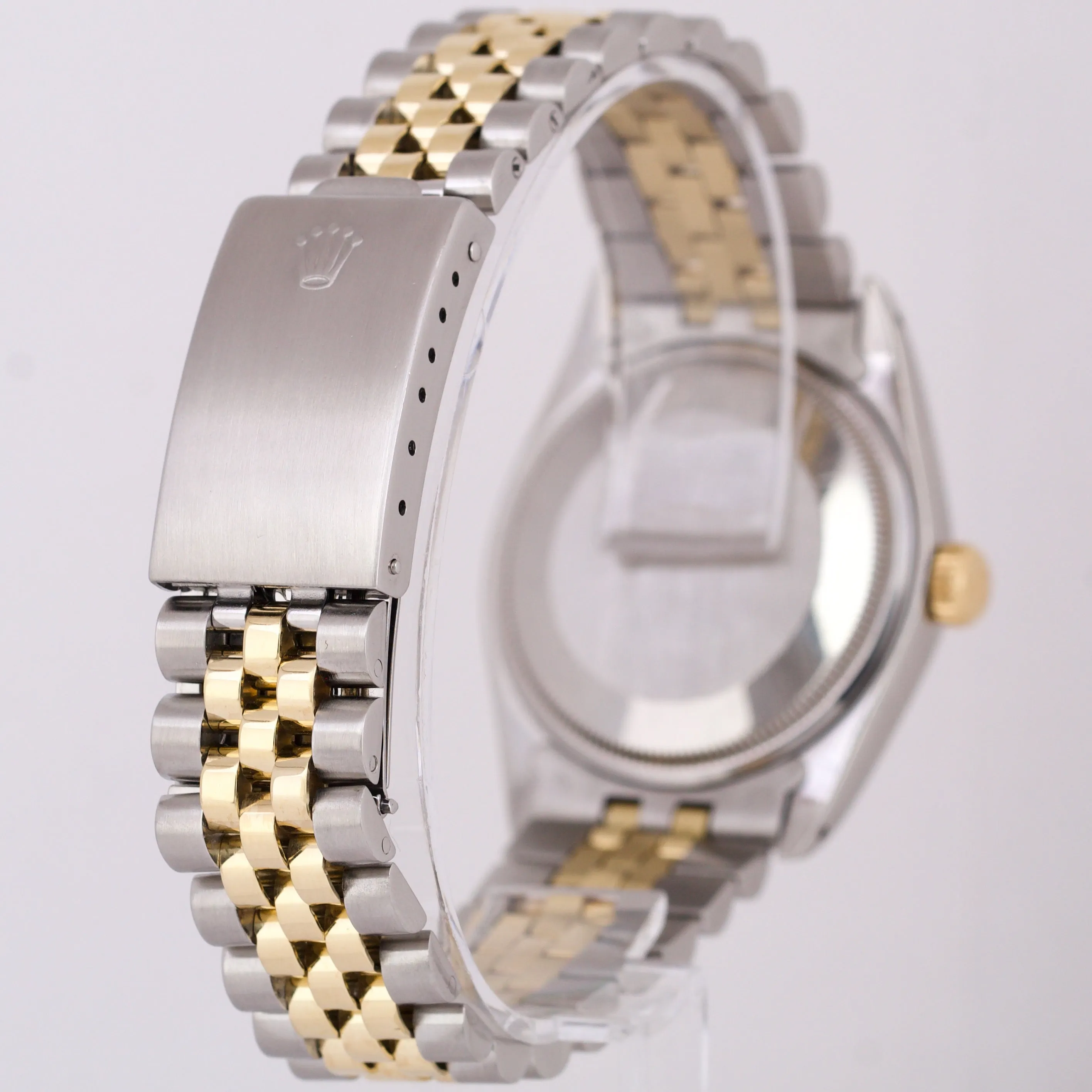 RSC Rolex Oyster Perpetual Date CHAMPAGNE Two-Tone Gold Steel JUBILEE 34mm 1505