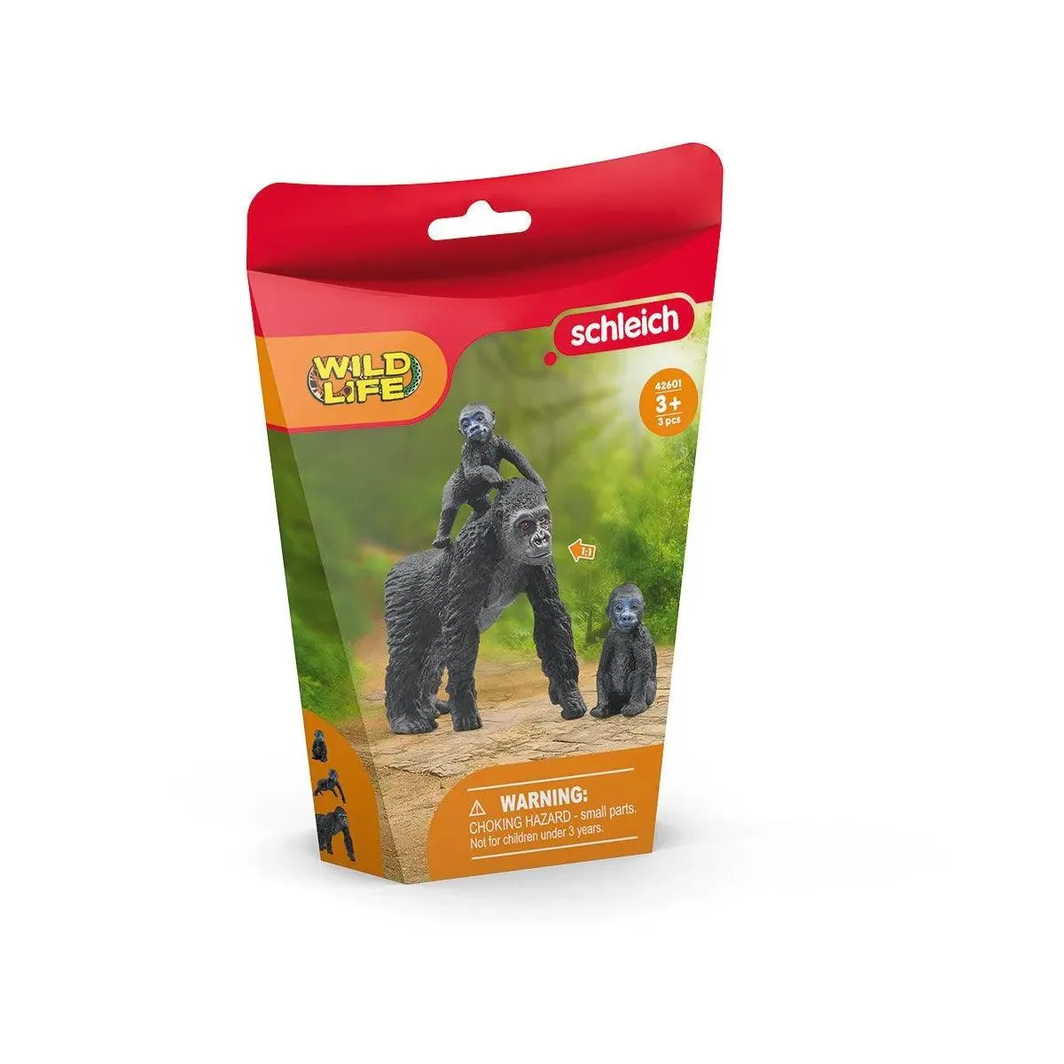 SCHLEICH 42601 WILD LIFE Gorilla Family Figures