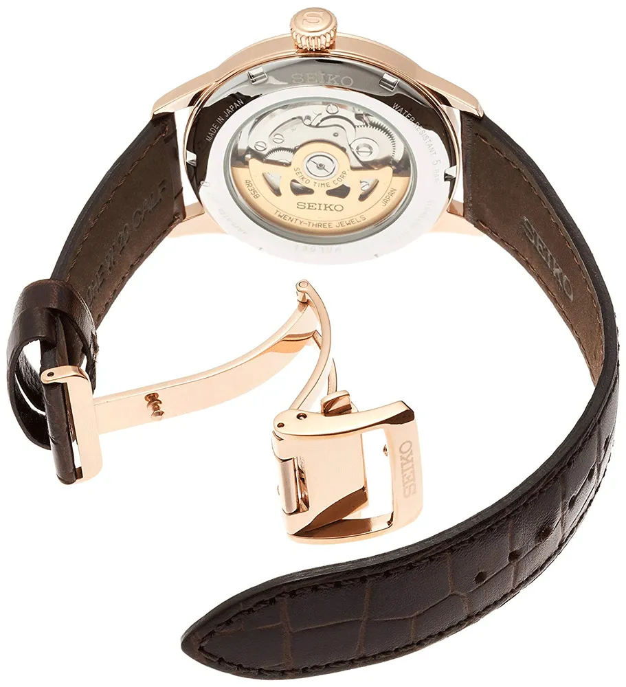 Seiko Presage Automatic Brown Gradient Cocktail Time Men's Watch SRPB46J1