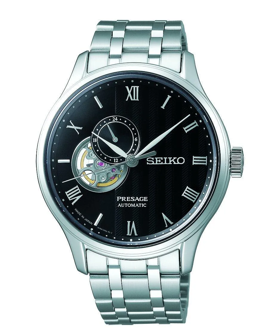Seiko Presage Black Dial Men's Watch SSA377J1