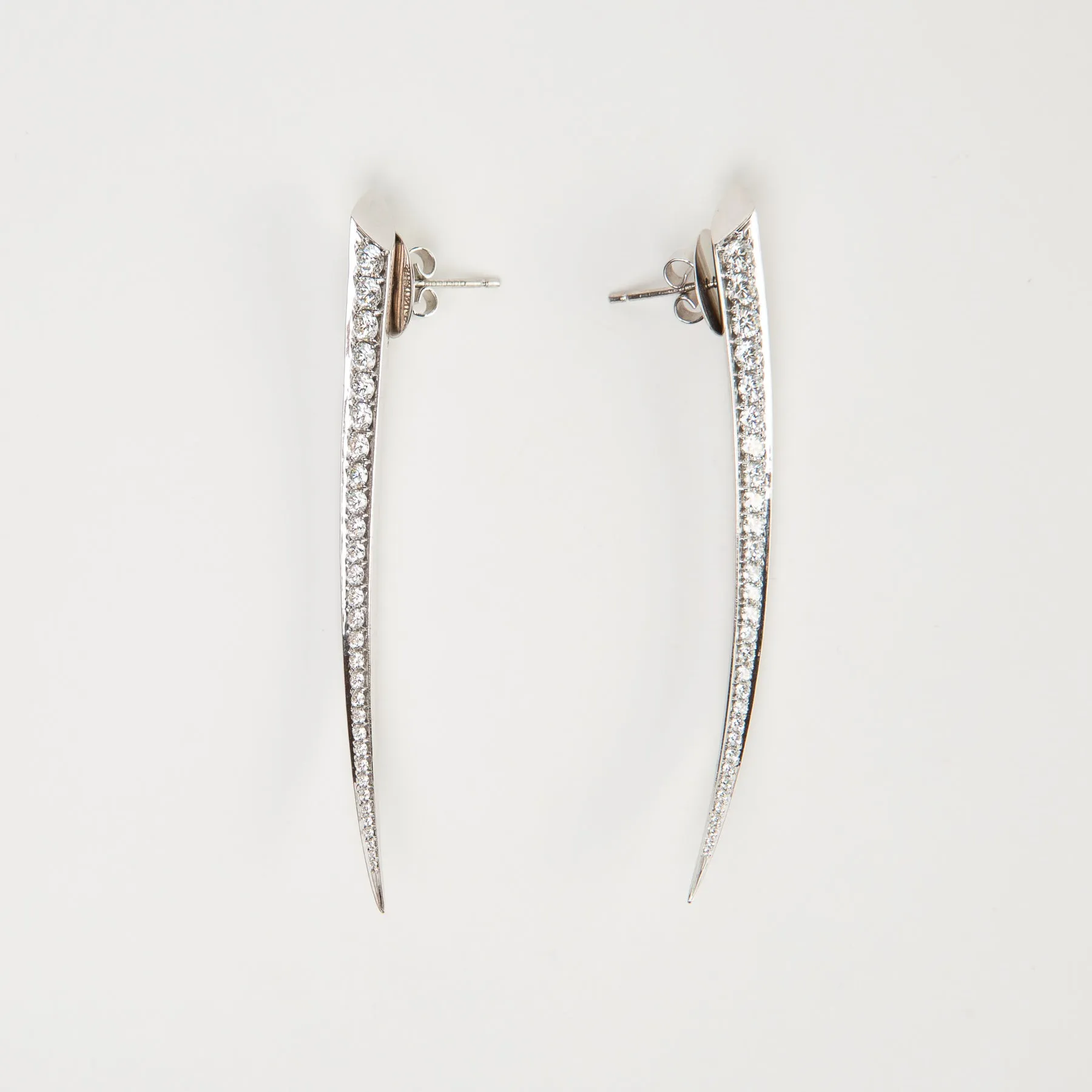 SHAUN LEANE | SMALL DIAMOND SABRE EARRINGS