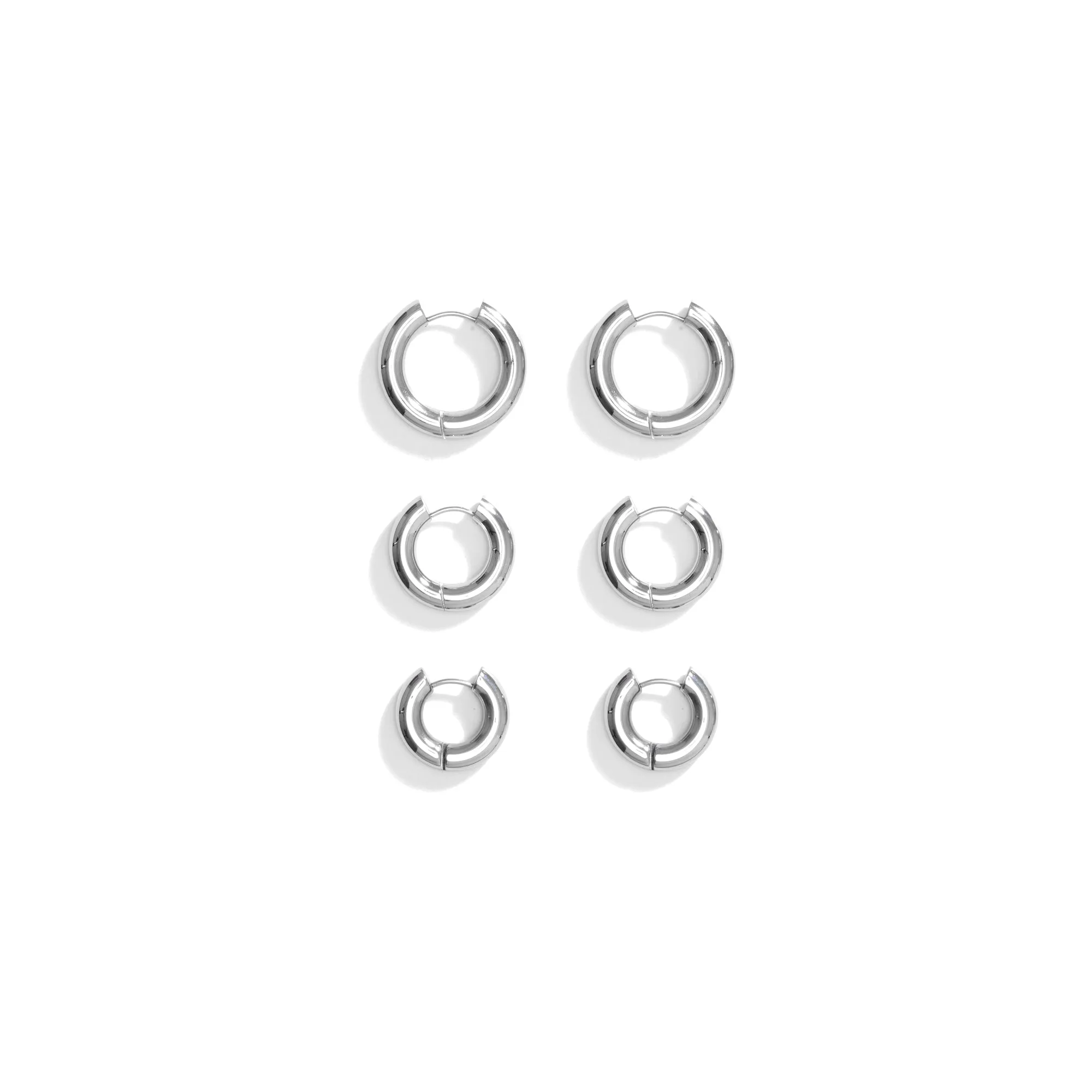 SIA HOOPS MEDIUM - SILVER