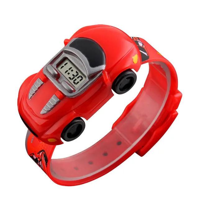 SKMEI Boys Girls Cartoon Creative Car Toy Electronic Digital Wristwatch  Outdoor Sports Children Watches Fashion Casual Clocks