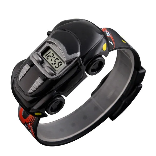 SKMEI Boys Girls Cartoon Creative Car Toy Electronic Digital Wristwatch  Outdoor Sports Children Watches Fashion Casual Clocks