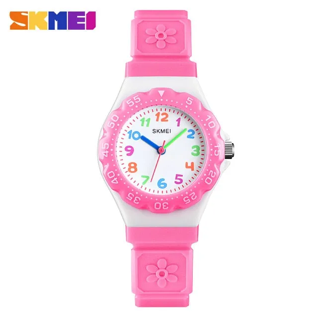 SKMEI Brand Kids Watches Fashion Cute Quartz Watch children waterproof Wrist watches For Children kids Boys Girls montre enfant