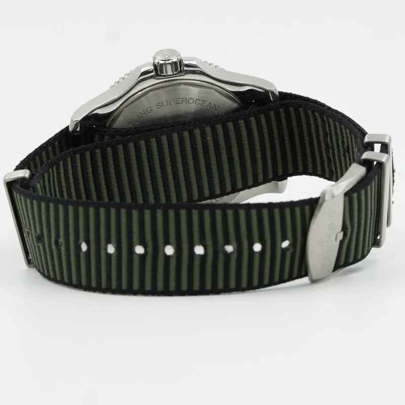 SOLD - Breitling Superocean 44mm Outerknown Green Dial A17367A11L1W1 B&P