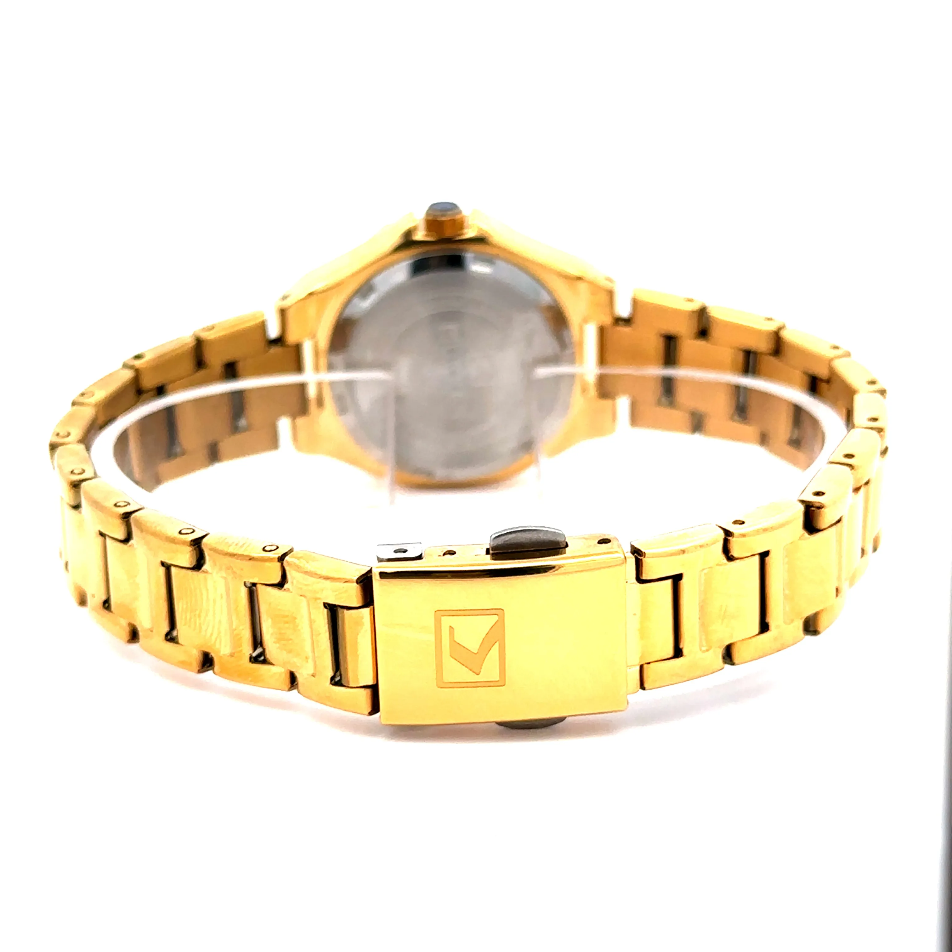 SOLRIK ALLOY GOLD GREEN STAINLESS ICED OUT MENS WATCH I 5519622