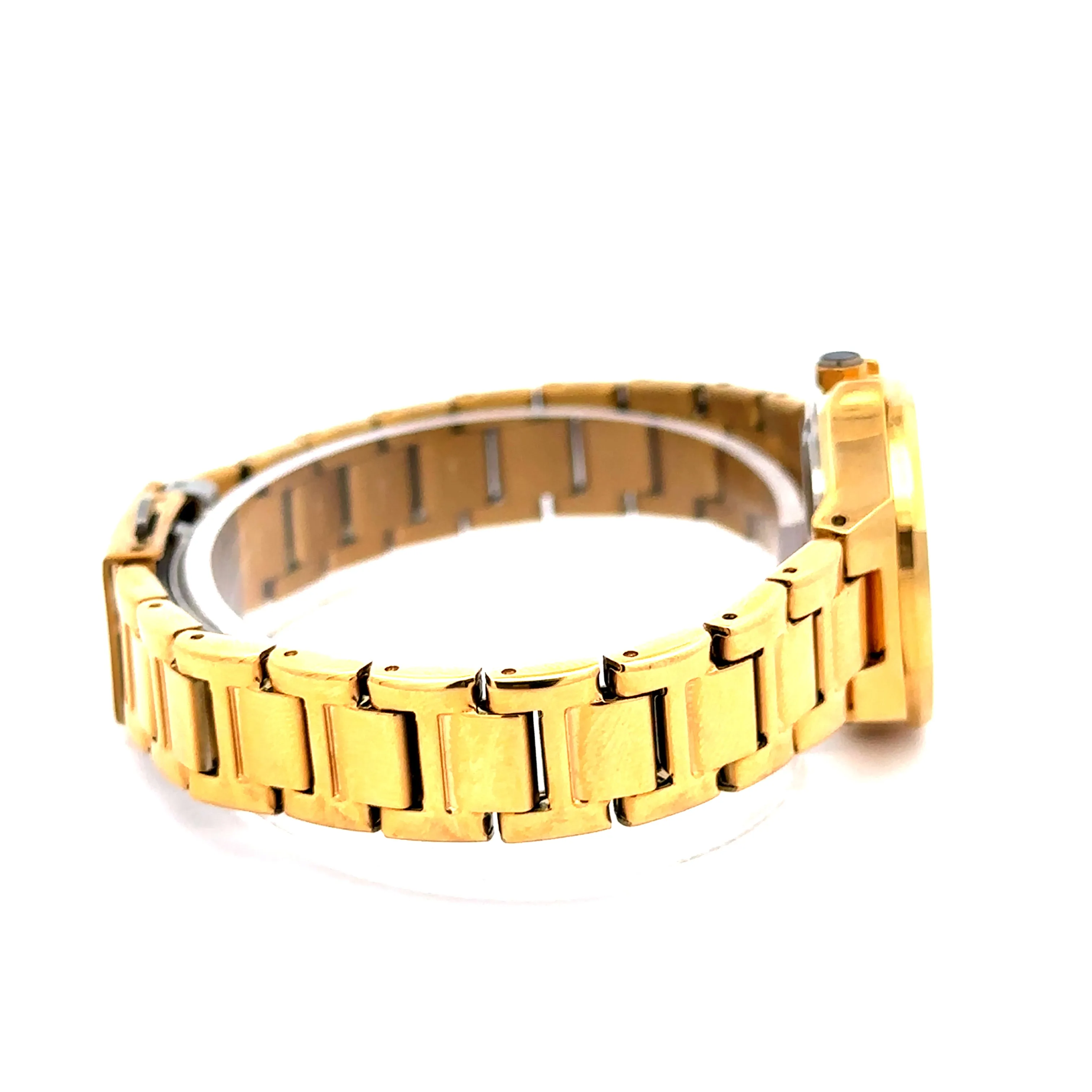 SOLRIK ALLOY GOLD GREEN STAINLESS ICED OUT MENS WATCH I 5519622