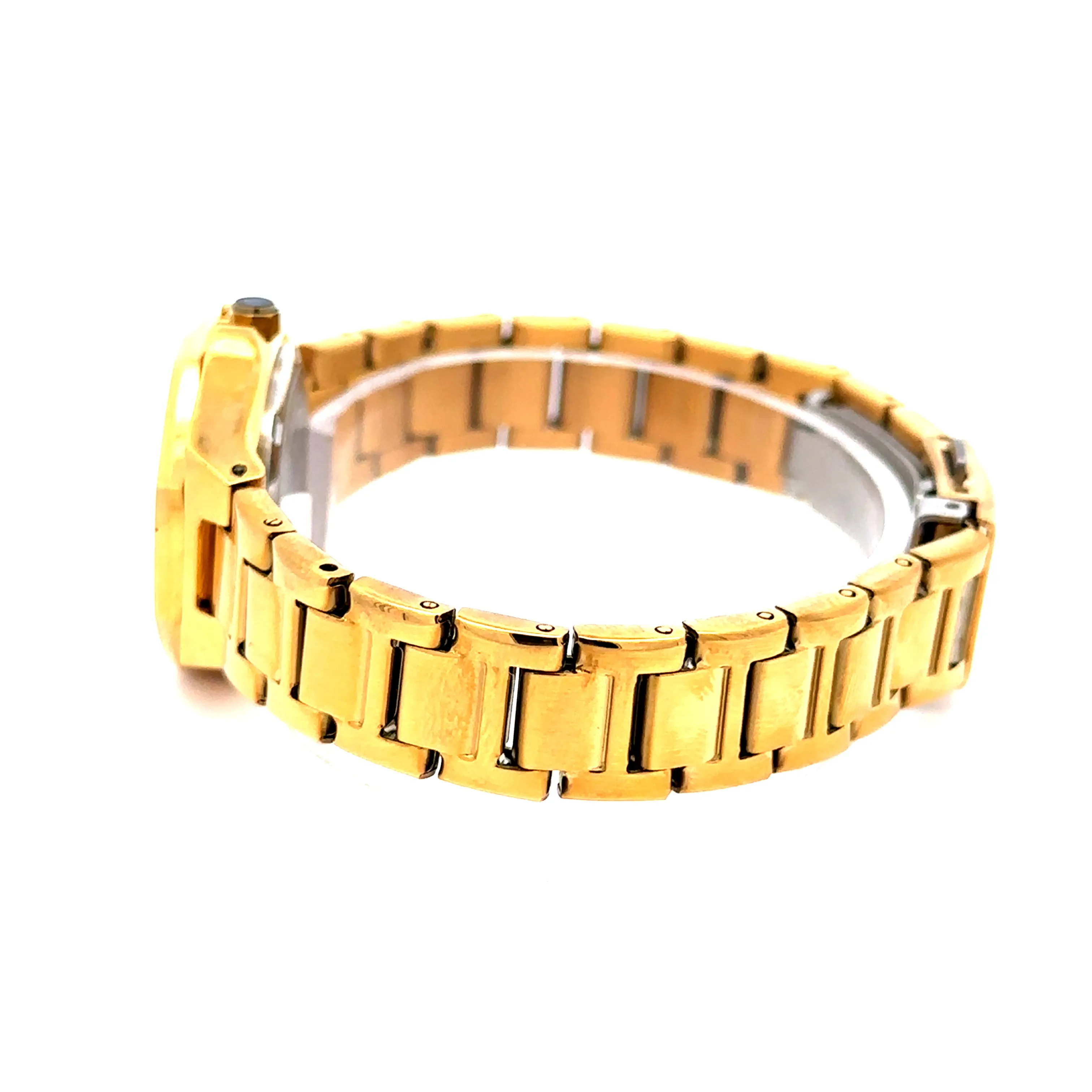 SOLRIK ALLOY GOLD GREEN STAINLESS ICED OUT MENS WATCH I 5519622