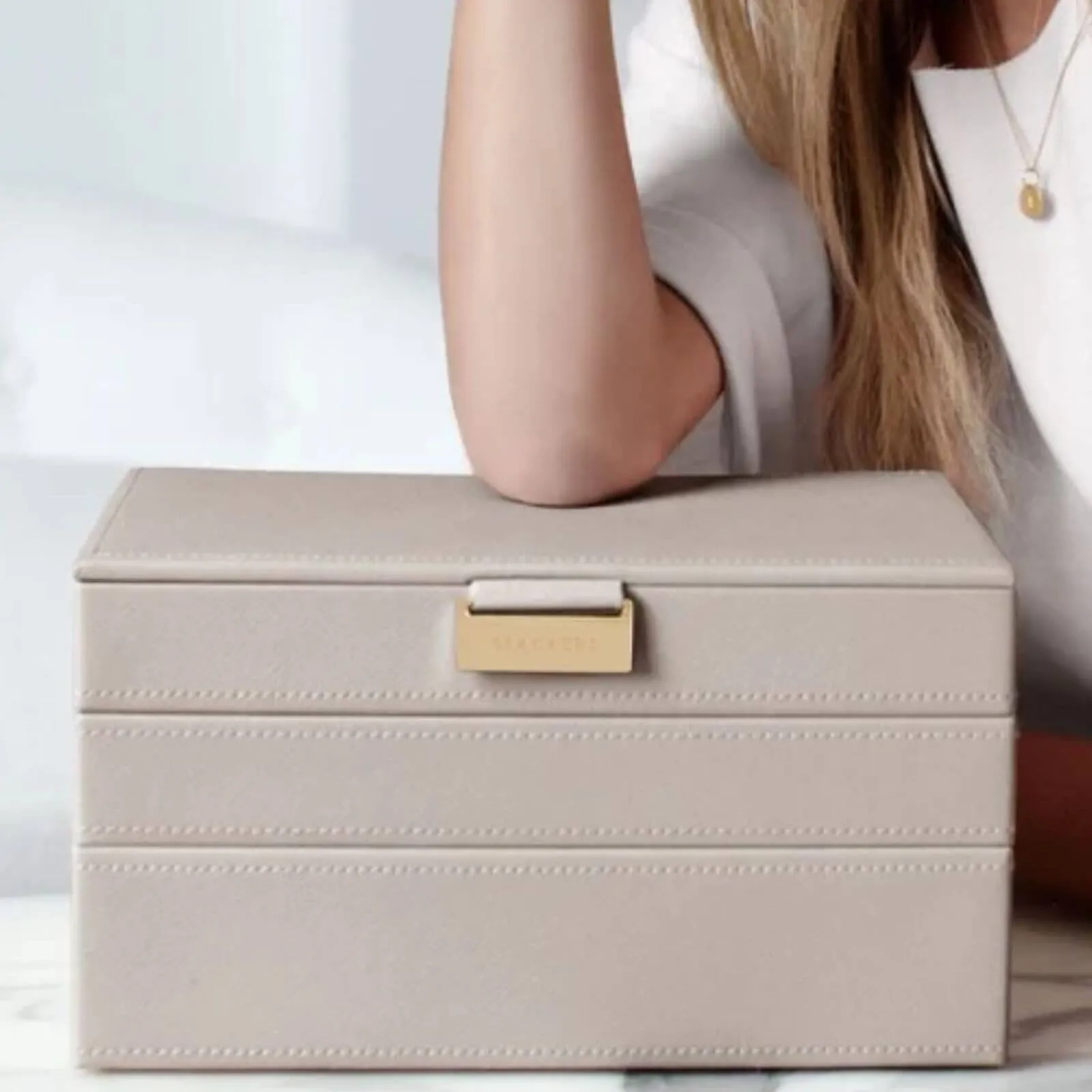 Stackers Classic Jewellery Box (Set) - Taupe