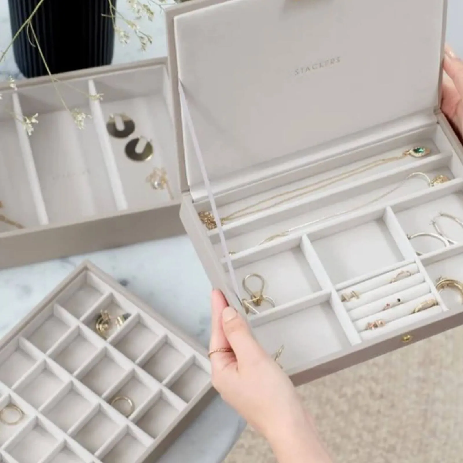 Stackers Classic Jewellery Box (Set) - Taupe