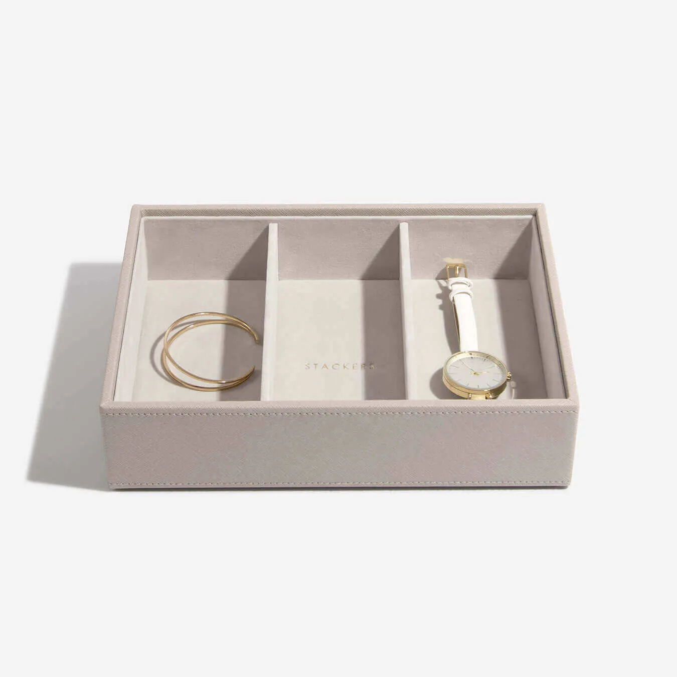 Stackers Classic Jewellery Box (Watch & Accessory Layer) - Taupe