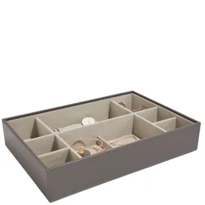 Stackers Supersize Jewellery Box (Watch & Accessory Layer) - Mink