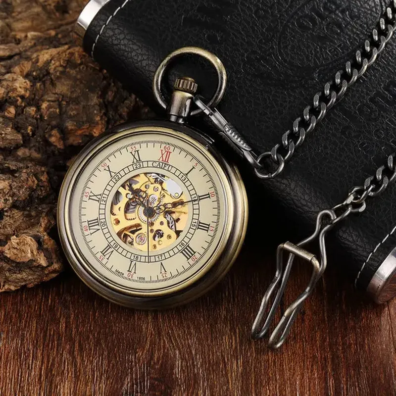 Steampunk Unique Vintage Mechanical Pocket Watch