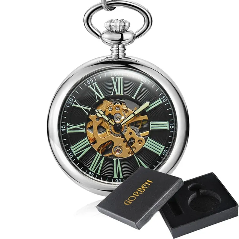 Steampunk Unique Vintage Mechanical Pocket Watch