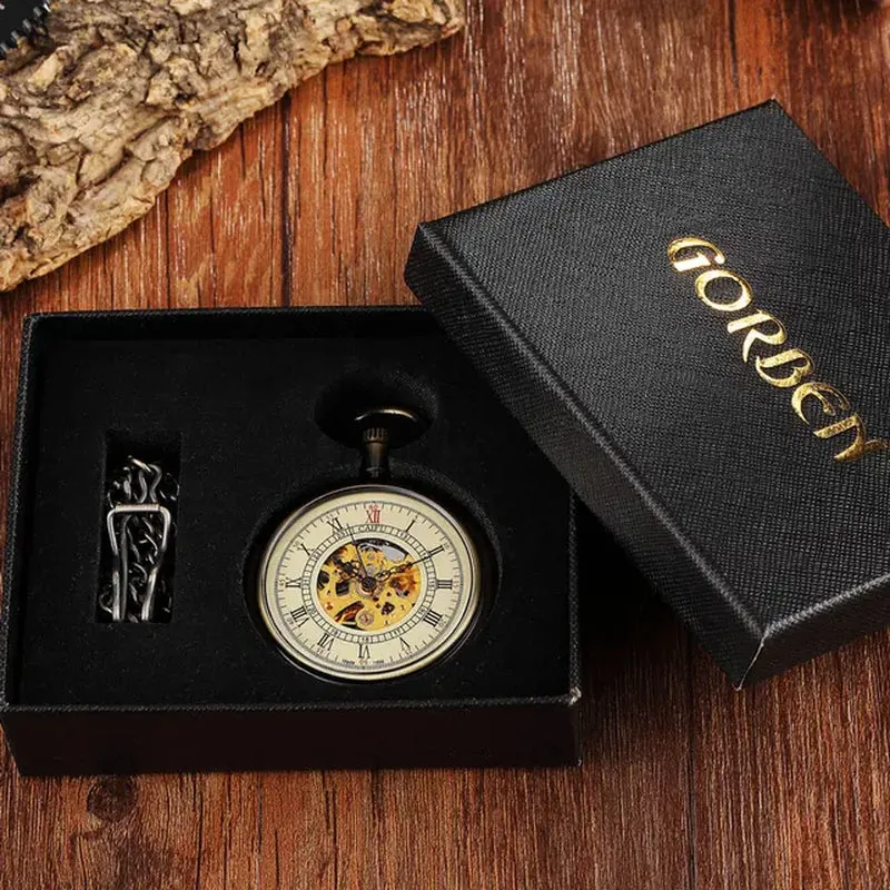 Steampunk Unique Vintage Mechanical Pocket Watch