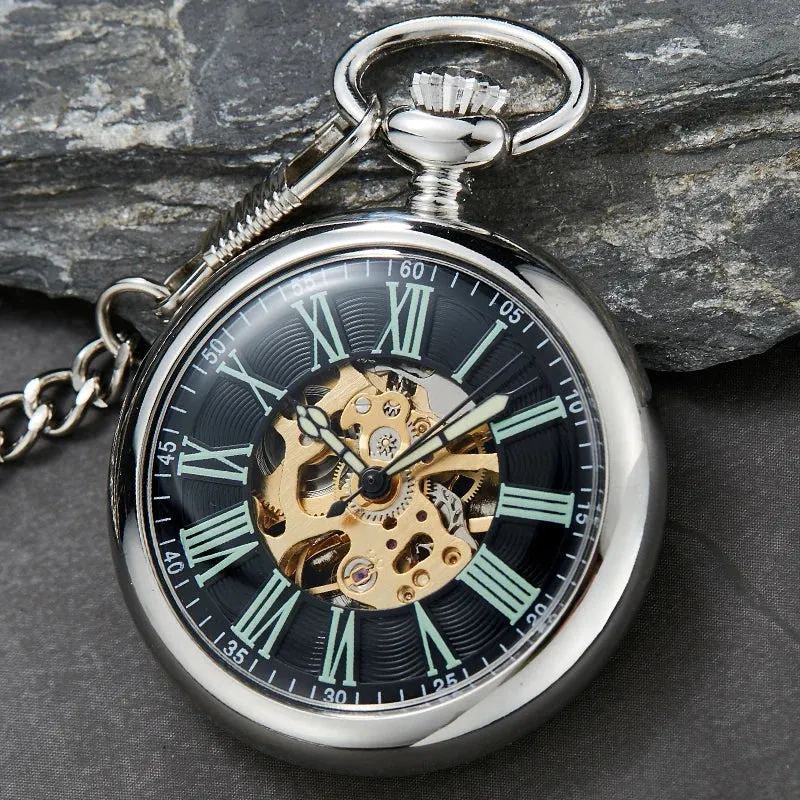 Steampunk Unique Vintage Mechanical Pocket Watch