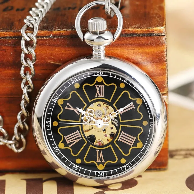 Steampunk Unique Vintage Mechanical Pocket Watch