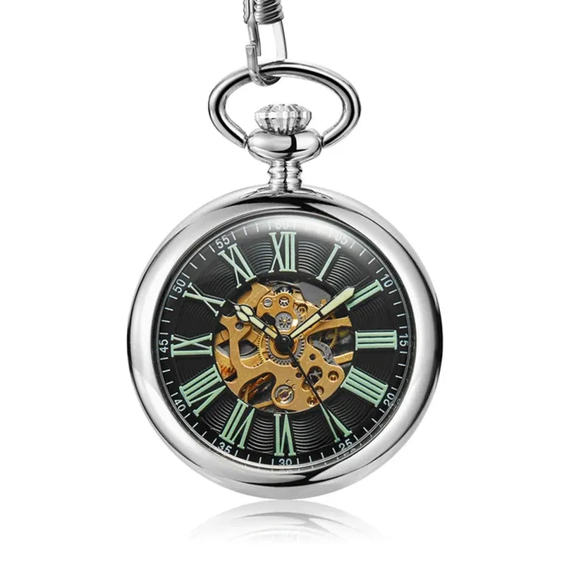 Steampunk Unique Vintage Mechanical Pocket Watch