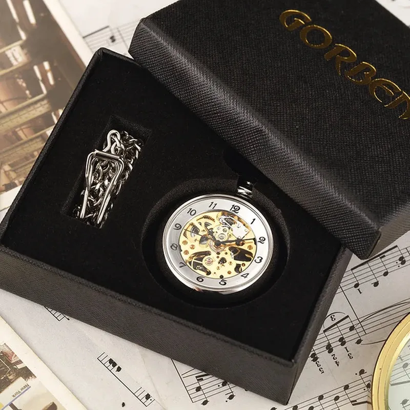 Steampunk Unique Vintage Mechanical Pocket Watch