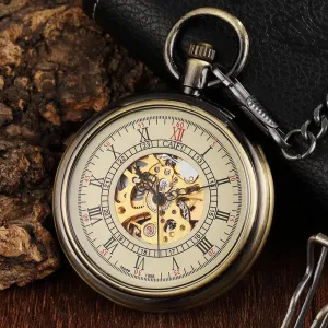 Steampunk Unique Vintage Mechanical Pocket Watch