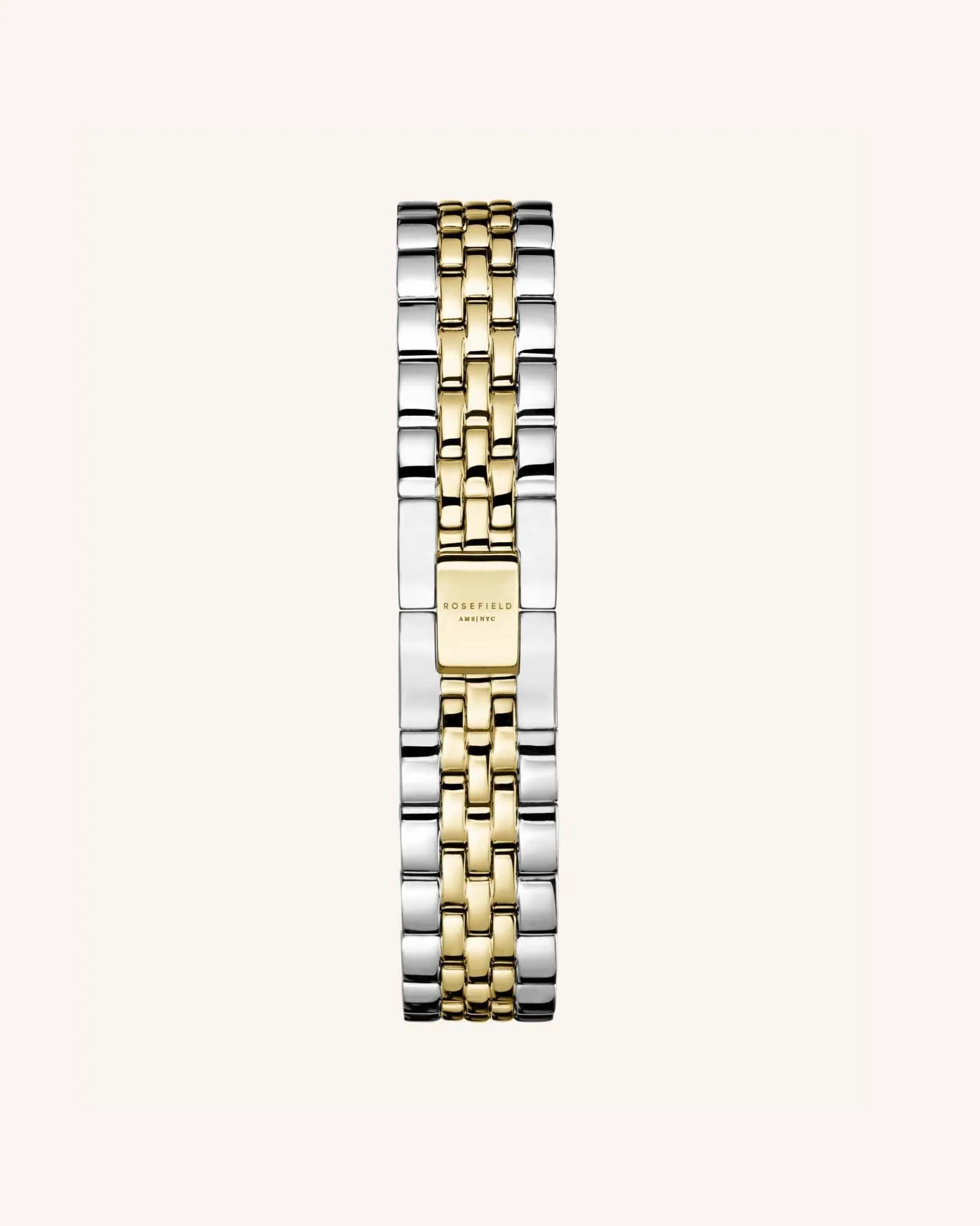 Steel Silver Gold Tapered Strap