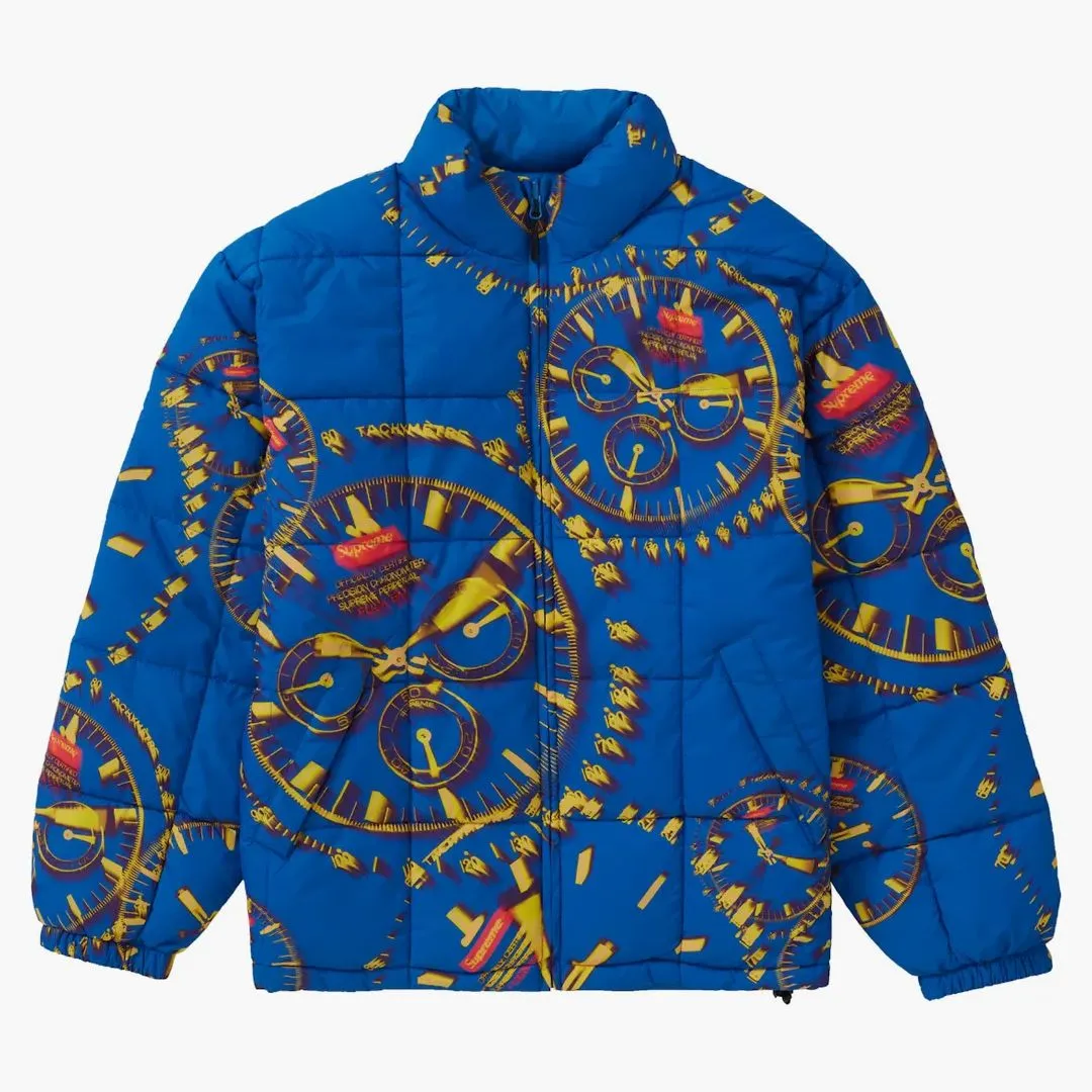 Supreme Watches Reversible Puffy Jacket Royal