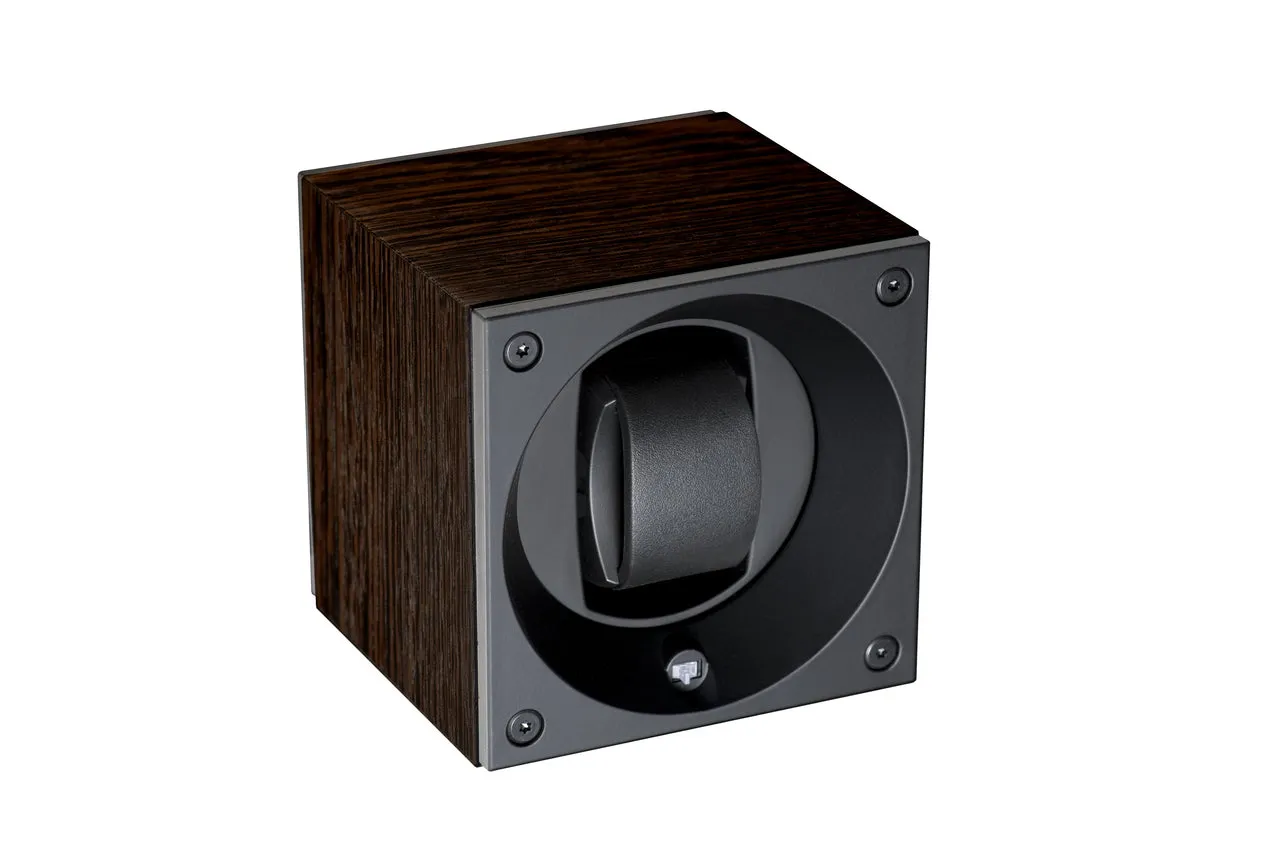 Swiss Kubik Single Watch Winder - Black Wenge Wood