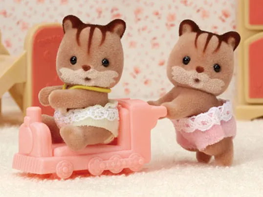 Sylvanian Familes 5421 Walnut Squirrel Twins