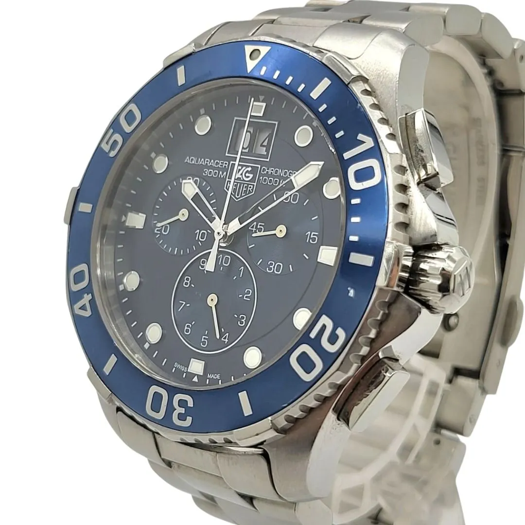 Tag Heuer CAN1011 Aquaracer 300M Quartz Chronograph Grande Date Watch 43mm