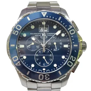 Tag Heuer CAN1011 Aquaracer 300M Quartz Chronograph Grande Date Watch 43mm