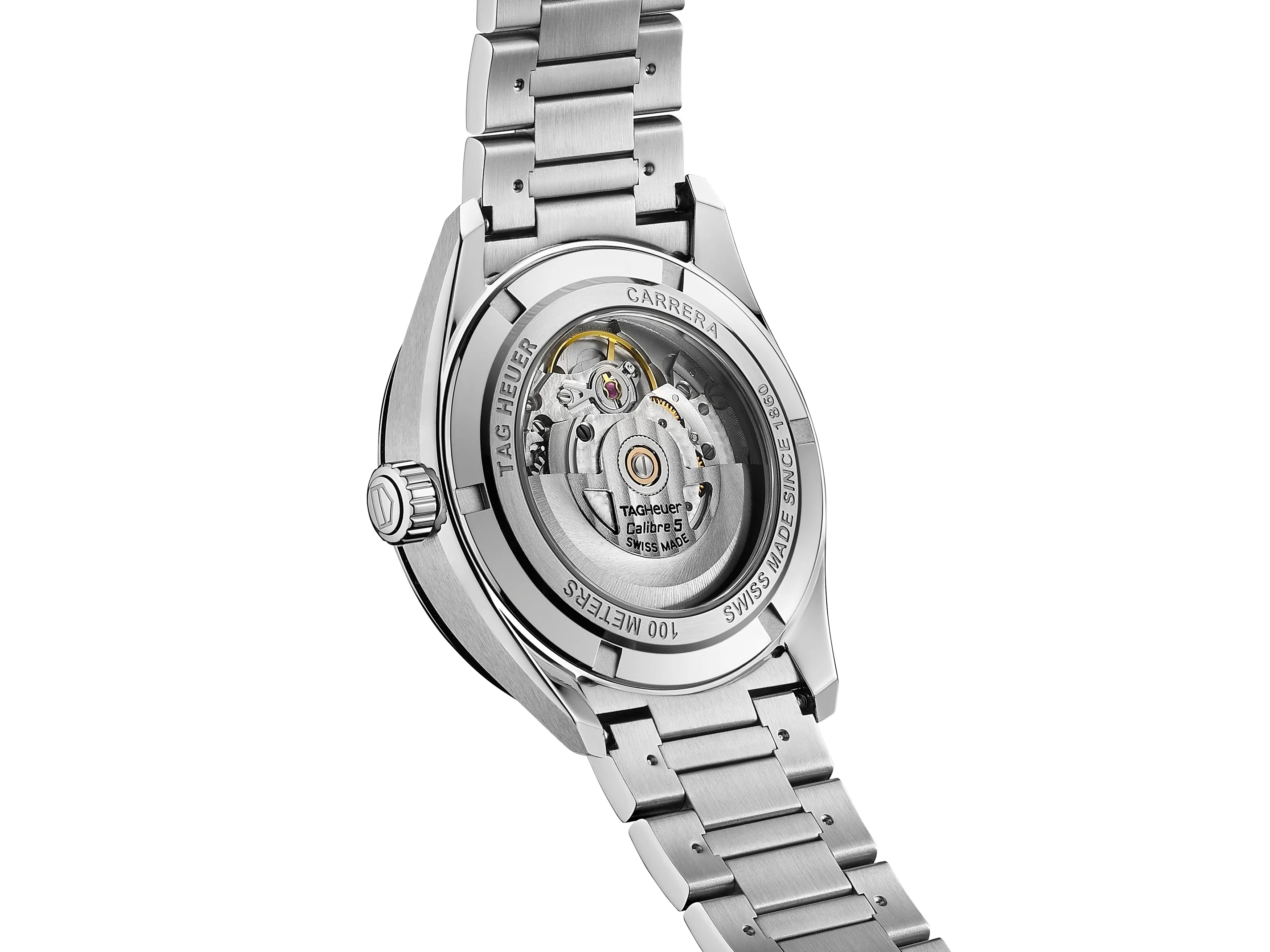 TAG Heuer Carrera Calibre 5 Automatic Men's Black Dial & Steel Watch, 39mm