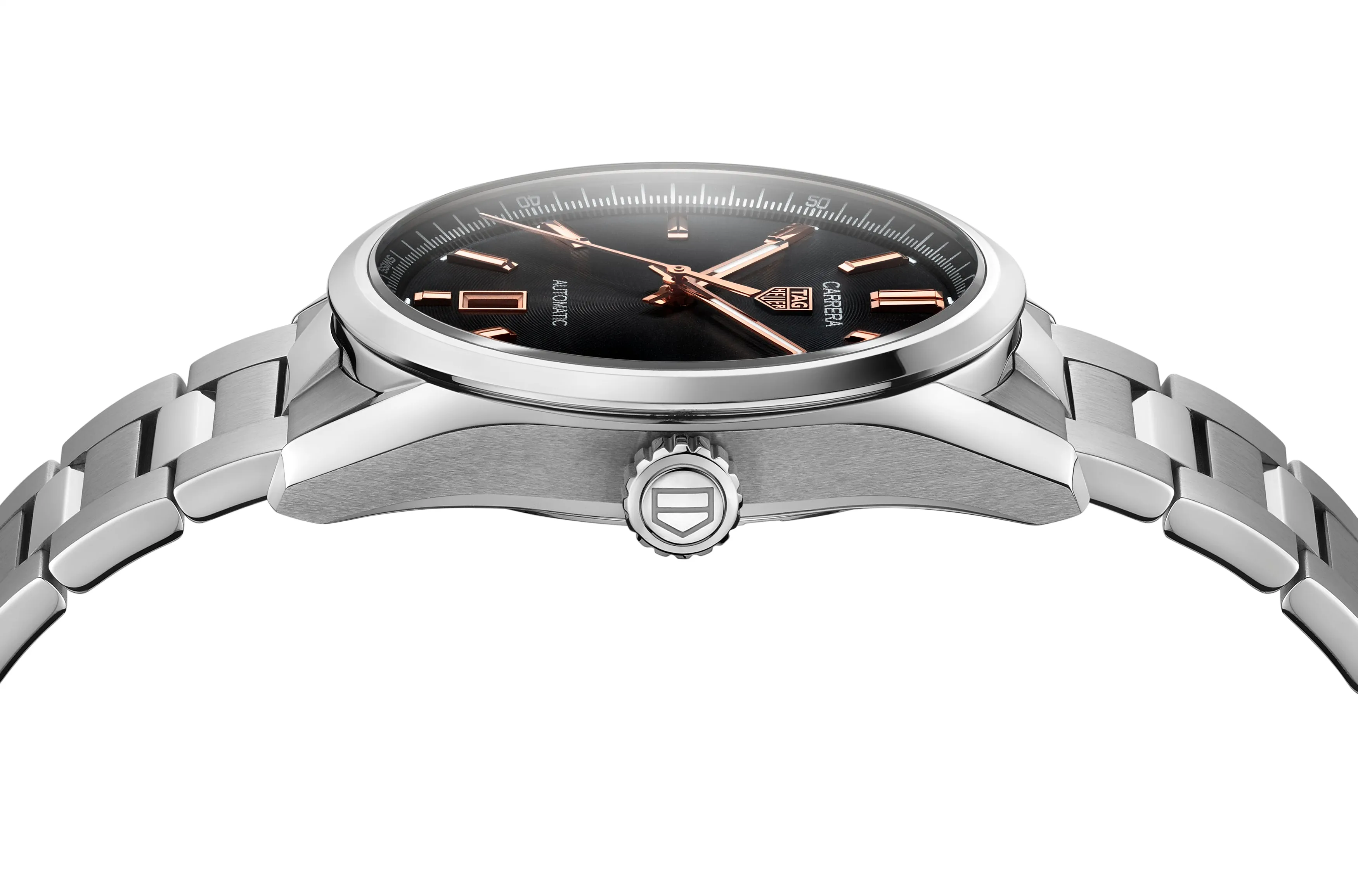 TAG Heuer Carrera Calibre 5 Automatic Men's Black Dial & Steel Watch, 39mm