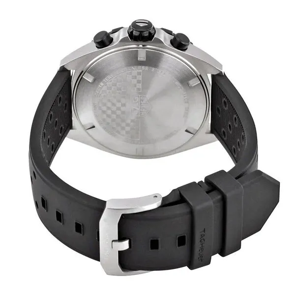 Tag Heuer Formula 1 Black Rubber Strap Black Dial Chronograph Quartz Watch for Gents - CAZ1010FT8024