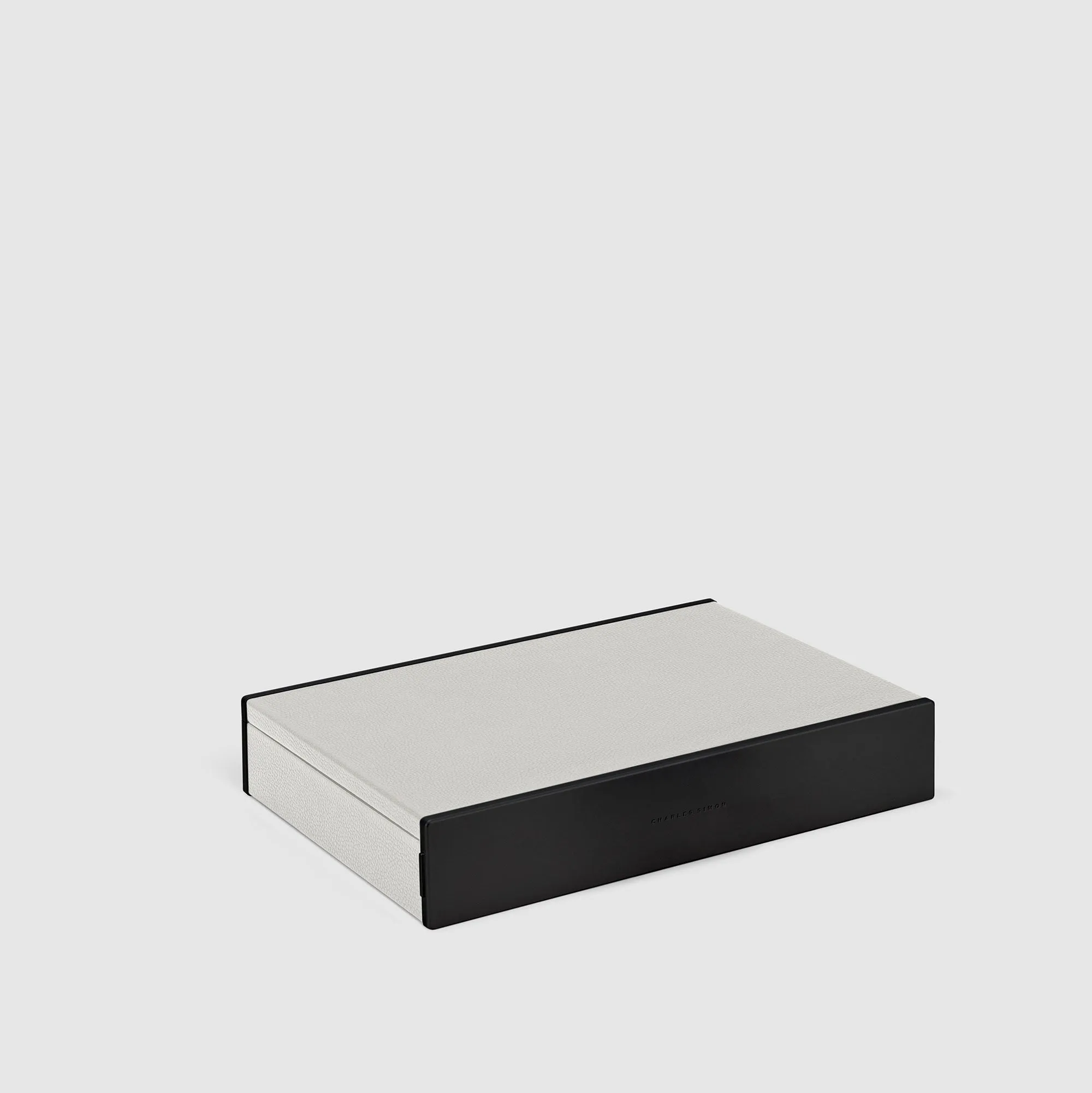 TAYLOR 4 WATCH AND JEWELRY BOX - WHITE / BLACK