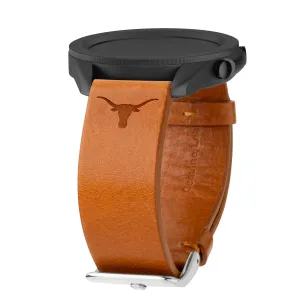 Texas Longhorns Premium Leather Samsung Galaxy Watch Band