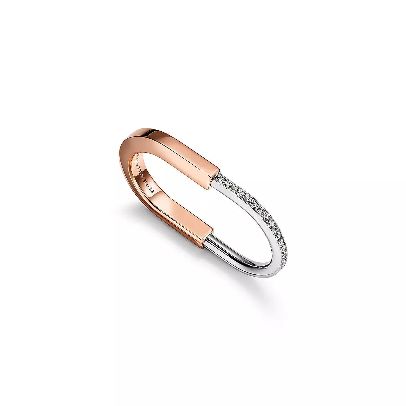 Tiffany Lock Two-finger Ring