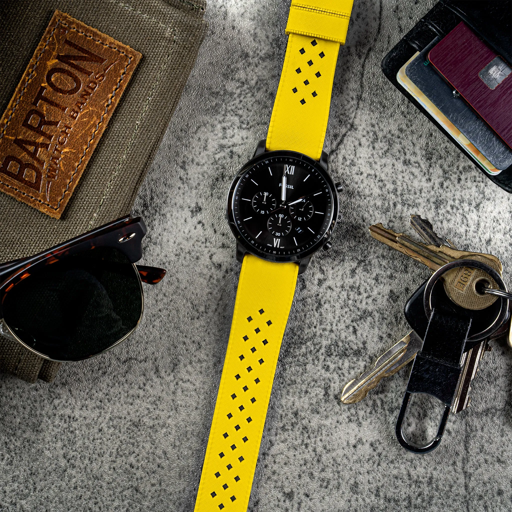 Timex Weekender Expedition Watches Tropical Style Yellow Watch Band