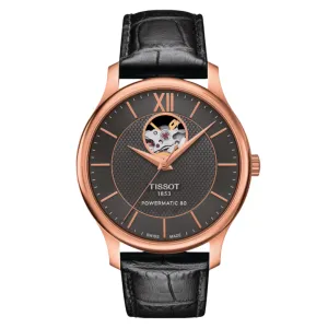 Tissot Tradition Powermatic 80 Open Heart Automatic Men's Watch T0639073606800