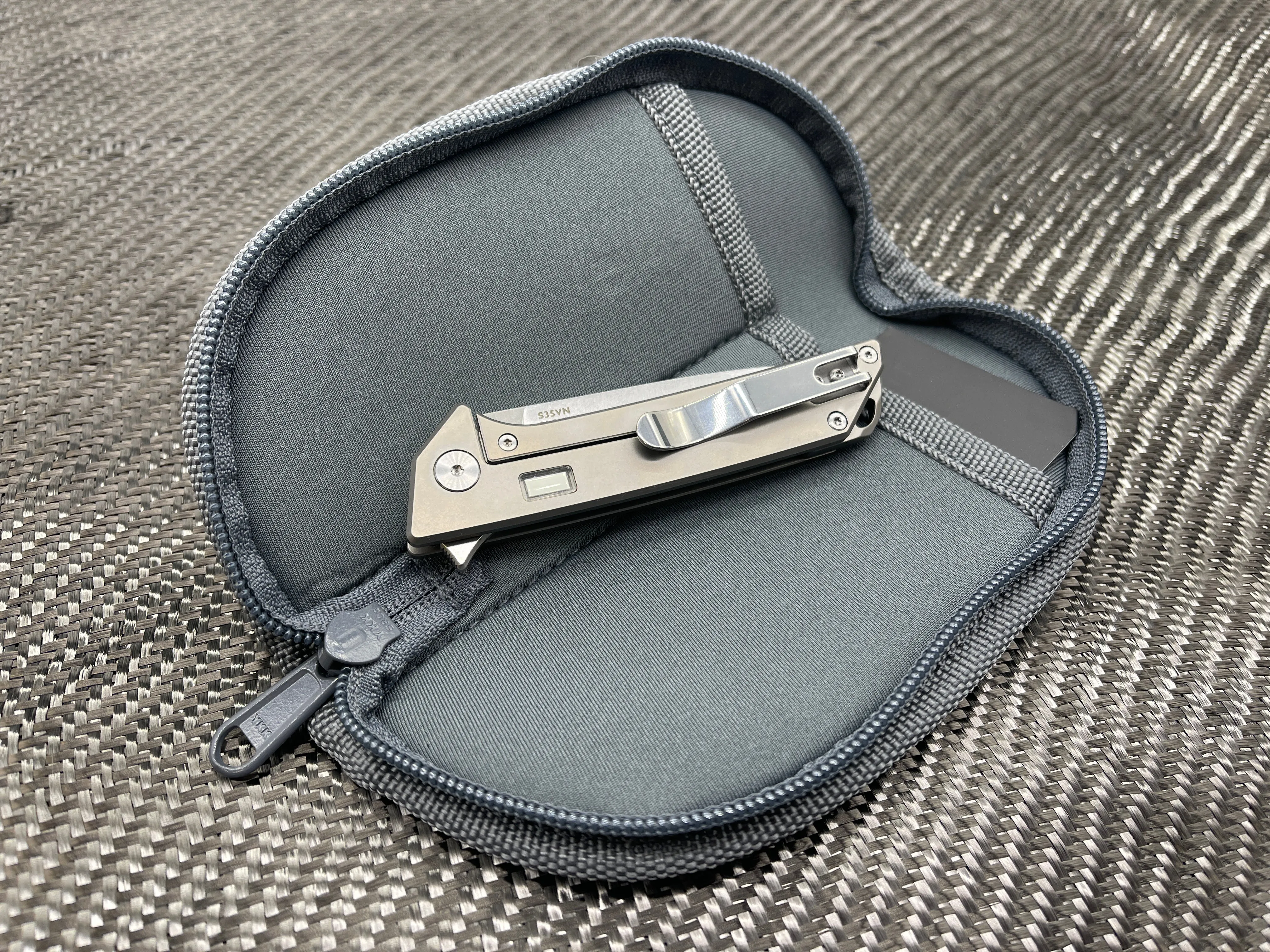 Tritium Reactor S35VN Knife   Taco